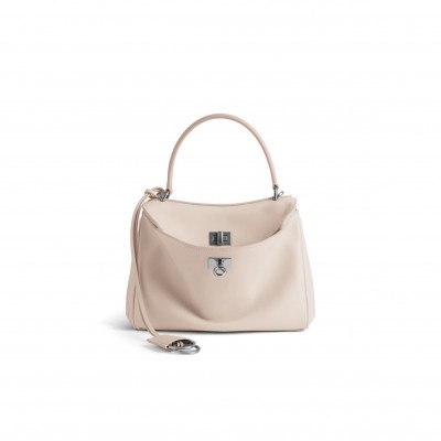 BALENCIAGA WOMEN'S RODEO HANDBAG MINI IN ALMOND 7954563AA4U5831 (22.8*9.9*8.3cm)